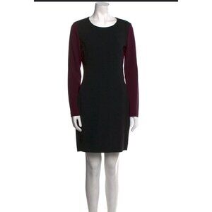 dian‎ von furstenberg Mini Dress Women 4 Black Purple NEW Business Formal Work